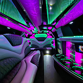 Party bus interiors